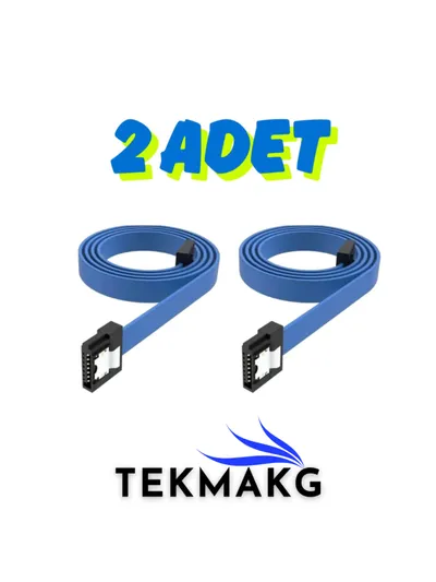 SATA 3.0 SSD HDD Uyumlu Hızlı Veri Aktarım Kablosu 50cm - Mavi