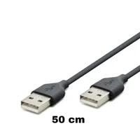 USB 2.0 Type-A Erkek - Erkek Kablo 50cm - Görsel 2