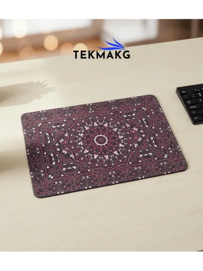 Halı Desenli Mousepad 25x30 cm Etnik Vintage Kaymaz Taban 3mm Ofis Desk Mat