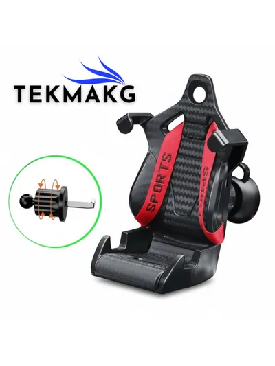 Araç Telefon Tutucu Karbon Spor Koltuk Tasarım