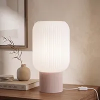 Dekoratif Masa Lambası 30 cm Modern Çizgili Abajur - Görsel 2