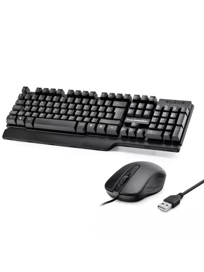 Kablolu Klavye Mouse Set Q -Siyah