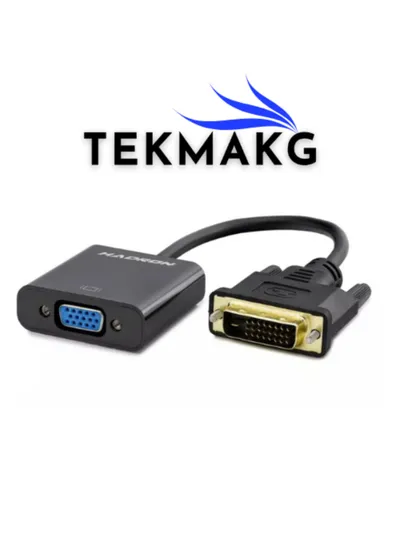 DVI to VGA Çevirici Adaptör M/F 24+1 | 1080P Full HD Görüntü Dönüştürücü