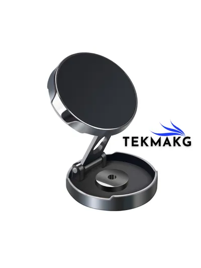 Manyetik Araç İçi Telefon Tutucu | 360° Döner & Katlanabilir Araç Navigasyon Standı (Siyah)
