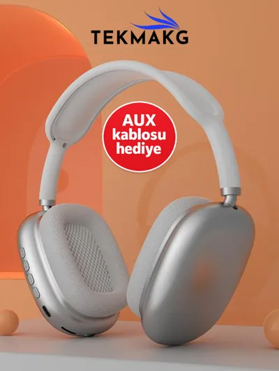 Kablosuz Kulak Üstü Bluetooth Kulaklık Mikrofonlu iOS Android Uyumlu Yüksek Ses Kalitesi