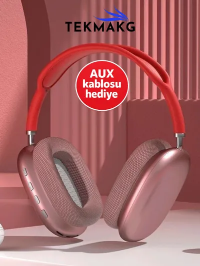 Kablosuz Kulak Üstü Bluetooth Kulaklık Mikrofonlu iOS Android Uyumlu Yüksek Ses Kalitesi