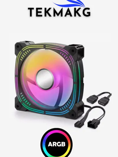 TEK2656 ARGB 120mm Kasa Fanı | 3. Nesil Sessiz Hidrolik Gaming Oyuncu Fanı | Siyah