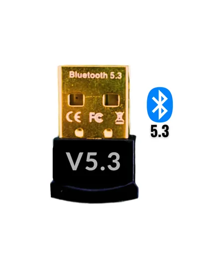 Bluetooth 5.3 Usb Adaptör - Kablosuz Bluetooth Dongle - Pc & Laptop Uyumlu - Tak Çalıştır