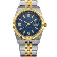 Erkek Kol Saati Çelik Kordon Analog Takvimli Klasik Şık Kol Saati - Görsel 2