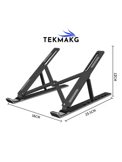 Katlanabilir Metal Laptop Standı Macbook Uyumlu Ayarlanabilir Notebook Yükseltici Tutucu